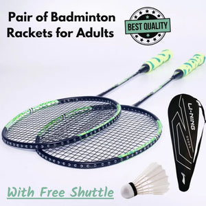 Professional Badminton Racket Set (Pair) for Adults