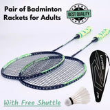 Professional Badminton Racket Set (Pair) for Adults