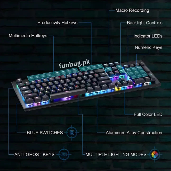 HP GK400F RGB Mechanical Keyboard